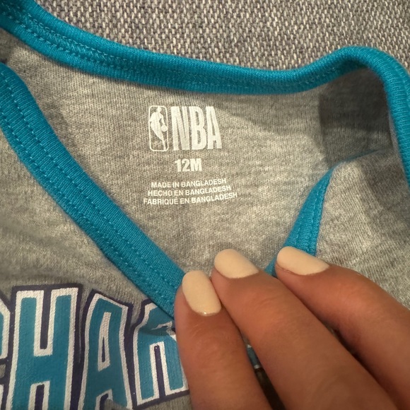 charlotte hornets 12M onesie - Picture 2 of 2
